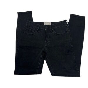 Everlane Women Black 9" High Rise Skinny Stretch Ankle Regular Jeans Size 26